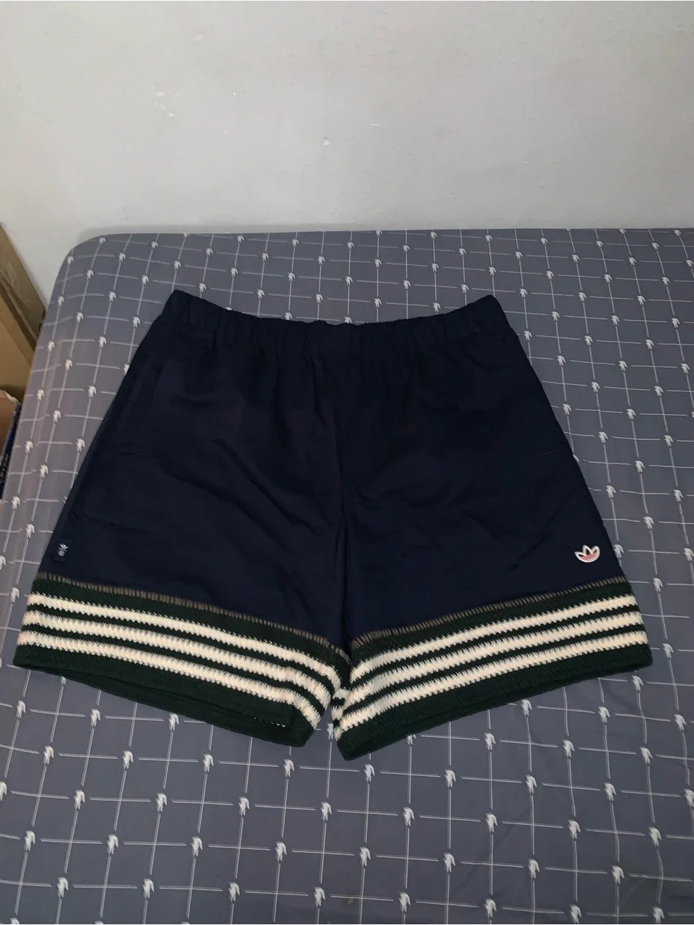 Adidas X CLOT By Edison Chen Shorts Cotton Navy JN7721 Size: XLarge